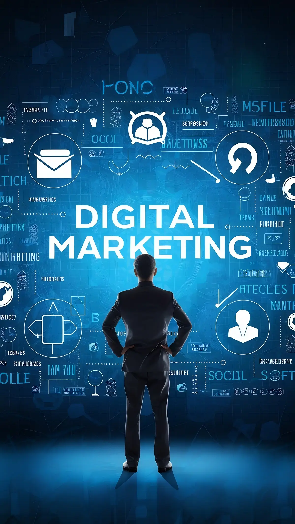 digital marketing businessman advertising campaign strategy email social mobile internet 1 1